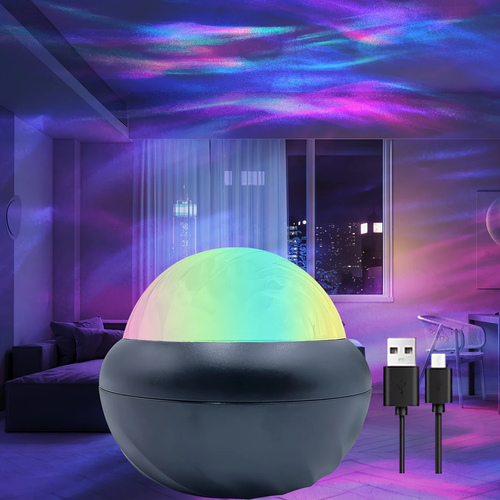 Colorful LED romantic starry sky 360 rotating starry sky light birthday gift USB interface starry sky