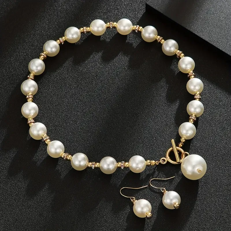 Africa Wedding Pearl Set OT Clasp Hypoallergenic