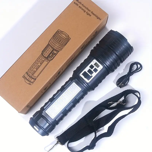 Large LED Flashlight with Adjustable Focus