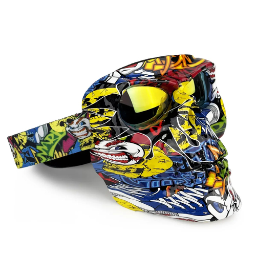Motocross Face Mask Halloween Mask Riding Motorcycle Goggles Sports Goggles ATV MTB Ski Mask