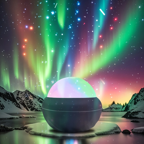 Colorful LED romantic starry sky 360 rotating starry sky light birthday gift USB interface starry sky