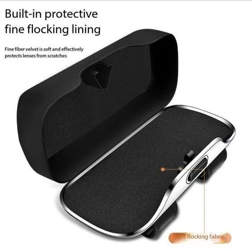 Car glasses case sun visor sunglasses clip