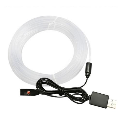 RGB car ambient light 5M App-controlled interior lighting Plug-and-play installation Selling Points 7-color changing with smooth transitions USB-powered, no wiring needed Fits dashboard or rear cabin seamlessly 5 meter fiber options for full coverage