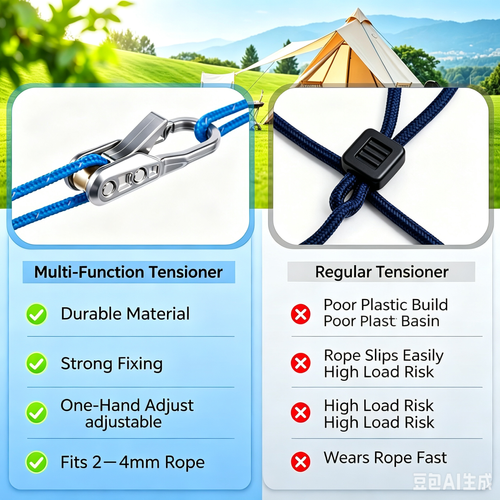 Paracord Tensioner, Camping Tent Rope, Canopy, Polypropylene, Outdoor Gear, Paracord