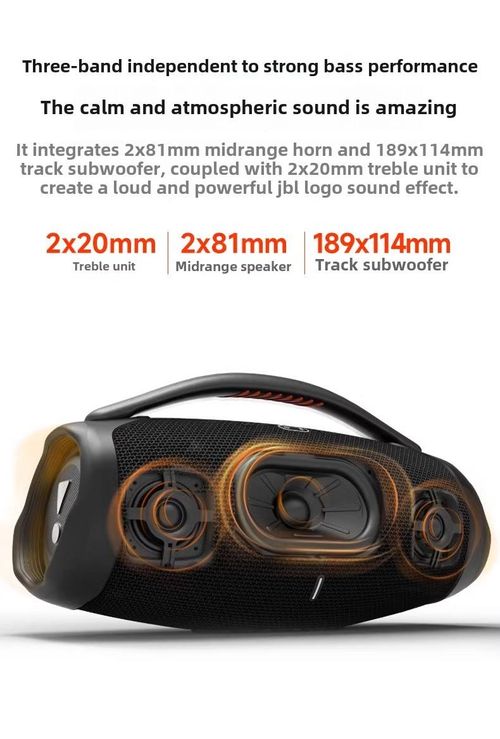 JBL Boombox 3 Portable Bluetooth Speaker - Powerful Bass, PartyBoost Multi-Speaker Pairing, Durable Design for Outdoor & Party Entertainment