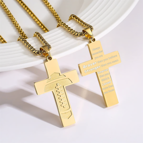 🔥American Football Cross Bible Pendant