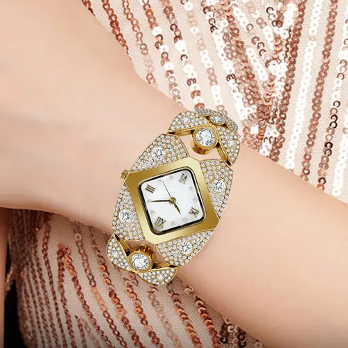 💥Women's retro quartz watch with sparkling rhinestones