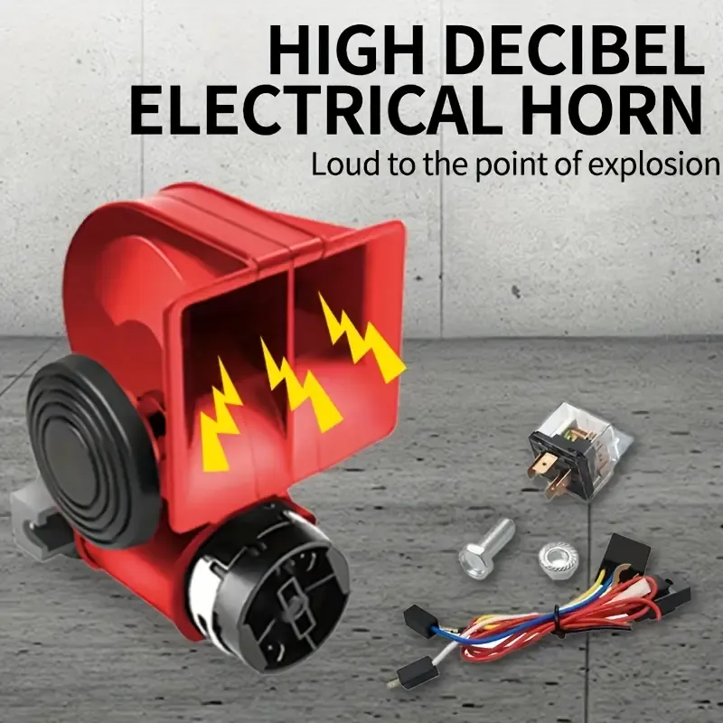 Want to upgrade your car horn. Try this newly designed compressed air pump horn. Big voice and big power. Easy to install