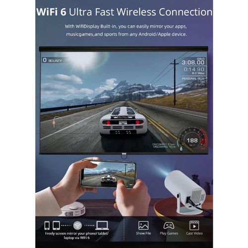 🎁(Big Sale ⛄)4K ultra-high-definition projector, equipped with Android 11 system, allowing for downloading of a vast number of APP software. Live-streaming of global football matches online.