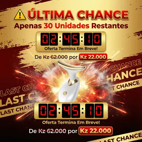 💕 Luanda 🇦🇴✨ — Aparelho EMS de Beleza Facial & Pescoço 💆‍♀️ — Lifting Natural em Casa 🏠 — Pele Mais Firme e Rejuvenescida Todos os Dias 💖
