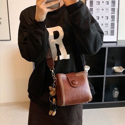 🔥Promoção Quente👜 Bolsa Transversal Vintage com Alça Larga Ajustável