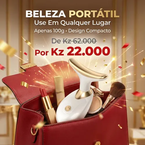 💕 Luanda 🇦🇴✨ — Aparelho EMS de Beleza Facial & Pescoço 💆‍♀️ — Lifting Natural em Casa 🏠 — Pele Mais Firme e Rejuvenescida Todos os Dias 💖