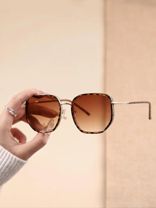 Unisex's Vintage Tinted Lens Sunglasses, Retro Outdoor Sports Sunglasses, Fashionable Sunglasses for Everyday Use, Trendy Casual Sunglasses, Stylish Glasses, Stylish Shades