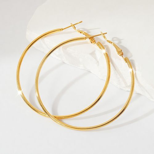 Golden Circle | 7cm Stainless Steel Hoops – Tarnish-Free & Hypoallergenic