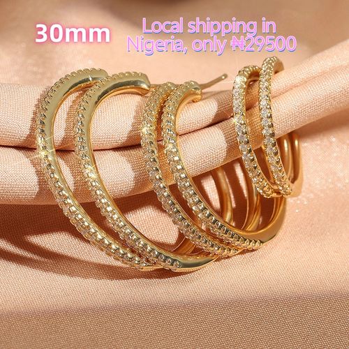 Fashionable Zircon Earrings