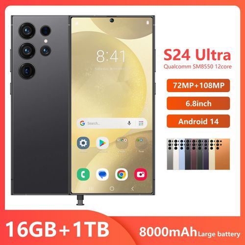 S24 Ultra 2025 Novo smartphone 5G 7.3'' alta definição Android 14 Snapdragon 8gen3 10core telefone dual SIM