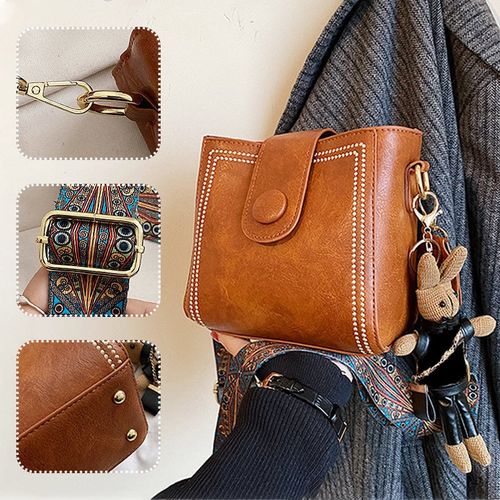 😍Promoção Quente - 50% OFF👜 Bolsa Vintage com Alça Larga Ajustável