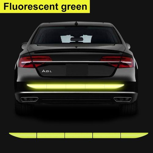 Car Rear Bumper Decoration Safety Warning Reflective Material Single Use Stick-on Decals for Vehicle Bicycle Motorcycle