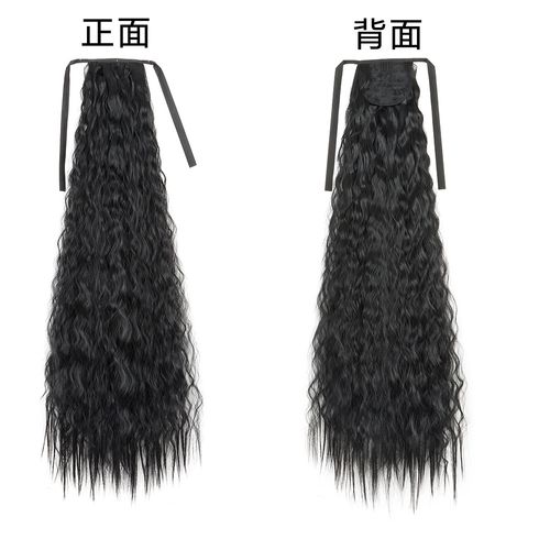 Corn-rolled Ponytail 85cm Extra-Long Tie-on Hair Extension Ponytail Wholesale / Curly Wavy Ponytail