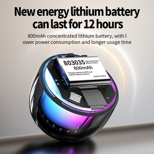 Finger Tip Stress Relief Spinner Wireless Speaker Portable Mini Speaker with RGB Lights and SD Card Support