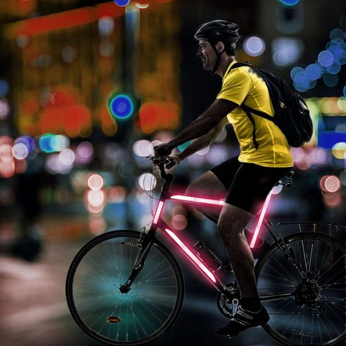 Car Rear Bumper Decoration Safety Warning Reflective Material Single Use Stick-on Decals for Vehicle Bicycle Motorcycle