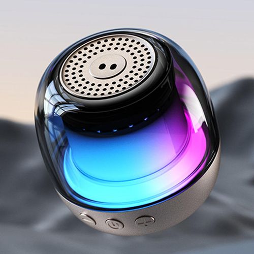 Finger Tip Stress Relief Spinner Wireless Speaker Portable Mini Speaker with RGB Lights and SD Card Support