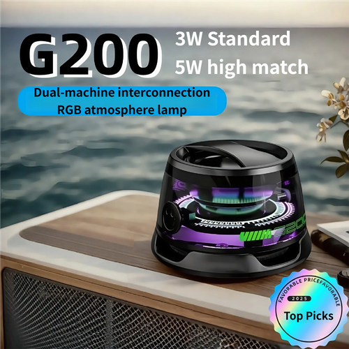 HOT G200 Magnetic MINI Speaker Magnet Phone Stand Small Portable with RGB for Camping Party Outdoor