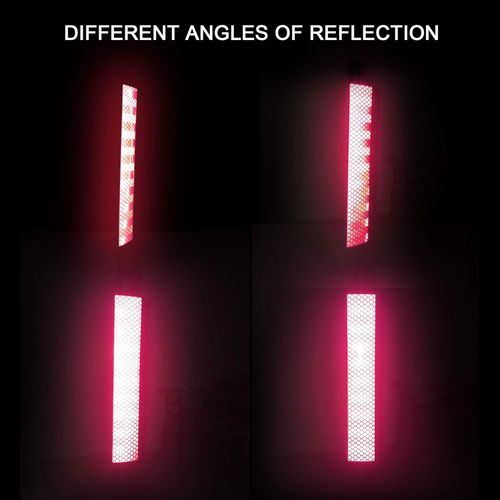 Car Rear Bumper Decoration Safety Warning Reflective Material Single Use Stick-on Decals for Vehicle Bicycle Motorcycle