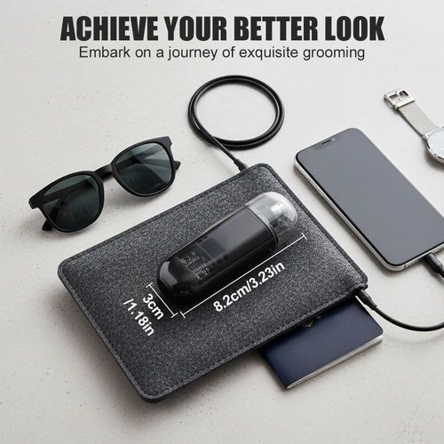 Electric Nose Hair Trimmer, Digital Display, Type-C Charging