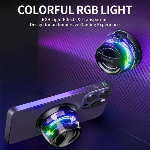 Magnetic Mini Bluetooth Speaker—One-touch attachment, combining RGB lighting effects with a phone stand.