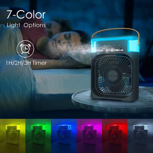 3 In 1 Portable Rechargeable Air Cooler Humidifier Fan