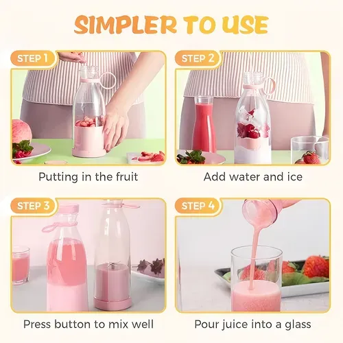 🔥Portable Juice Blender & Milkshake Machine