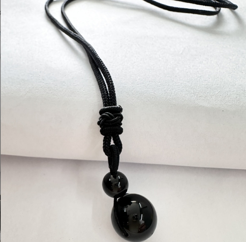 Obsidian pendant fashion