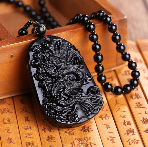 Obsidian pendant fashion