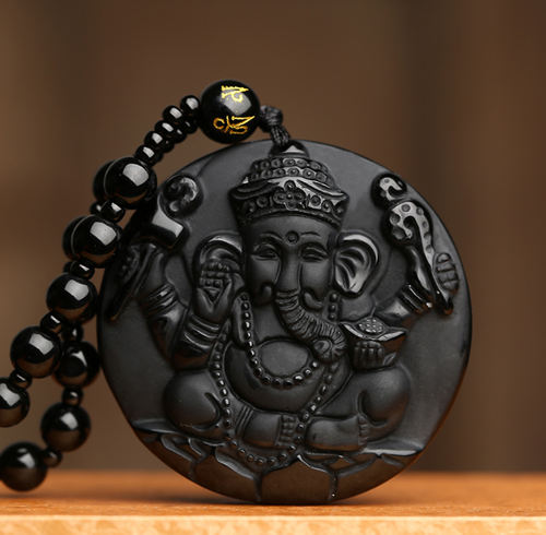 Obsidian pendant fashion