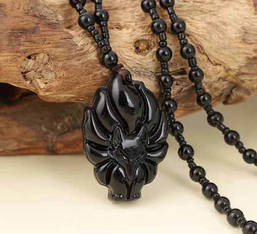 Obsidian pendant fashion