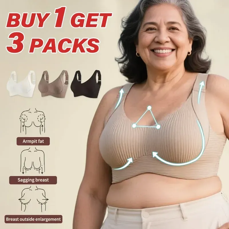 🎁Buy 1 Get 3 Packs🔥Super Firming Wire-Free Bra All-Day Comfort No More Sagging (3-Pack Value Set)
