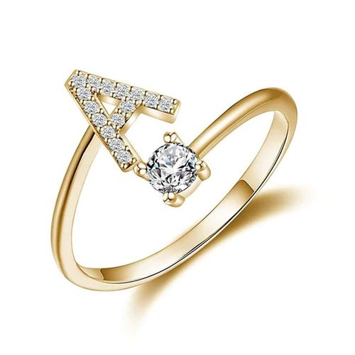 Anel de ouro de diamante ajustável, para o amor eterno!