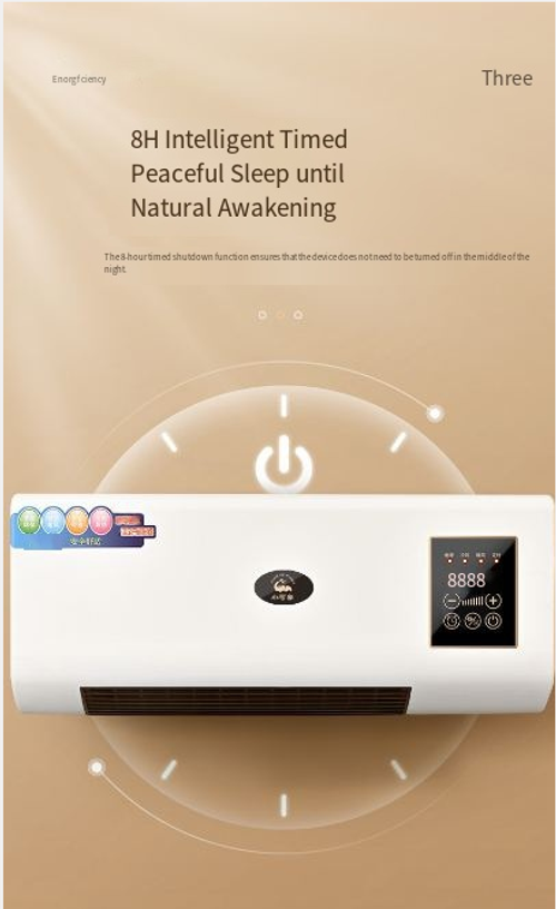 A dual-purpose (cooling and heating) portable and mobile small air conditioner that can be hung or placed