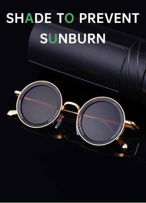 Partagas Fashion Designer Custom Logo Punk Round Metal Frame UV400 Protection Sunglasses Unisex Sunglasses
