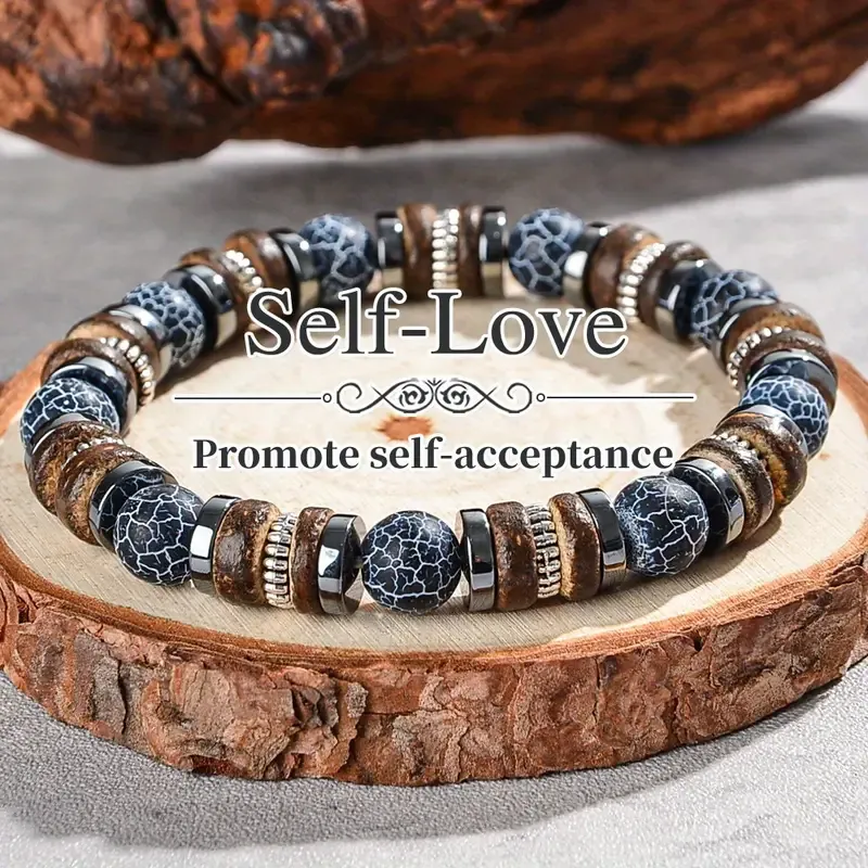 Men's Fashion Natural Stone Beaded Bracelet