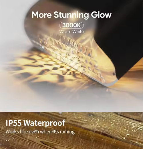 Protect your every step: Solar floor-standing stair lights provide you with safe and reliable night lighting