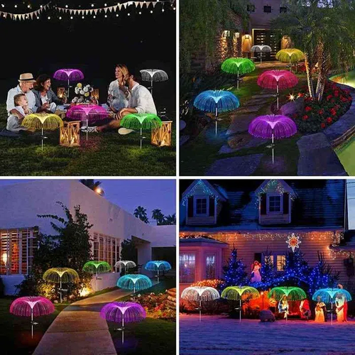 Make your yard a wonderland！? ✅Warm white light + colorful changing ✅Easy and Quick Installation ✅Waterproof & Multi-Purpose