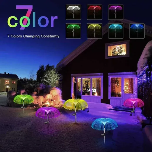 Make your yard a wonderland！? ✅Warm white light + colorful changing ✅Easy and Quick Installation ✅Waterproof & Multi-Purpose