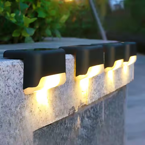 Protect your every step: Solar floor-standing stair lights provide you with safe and reliable night lighting