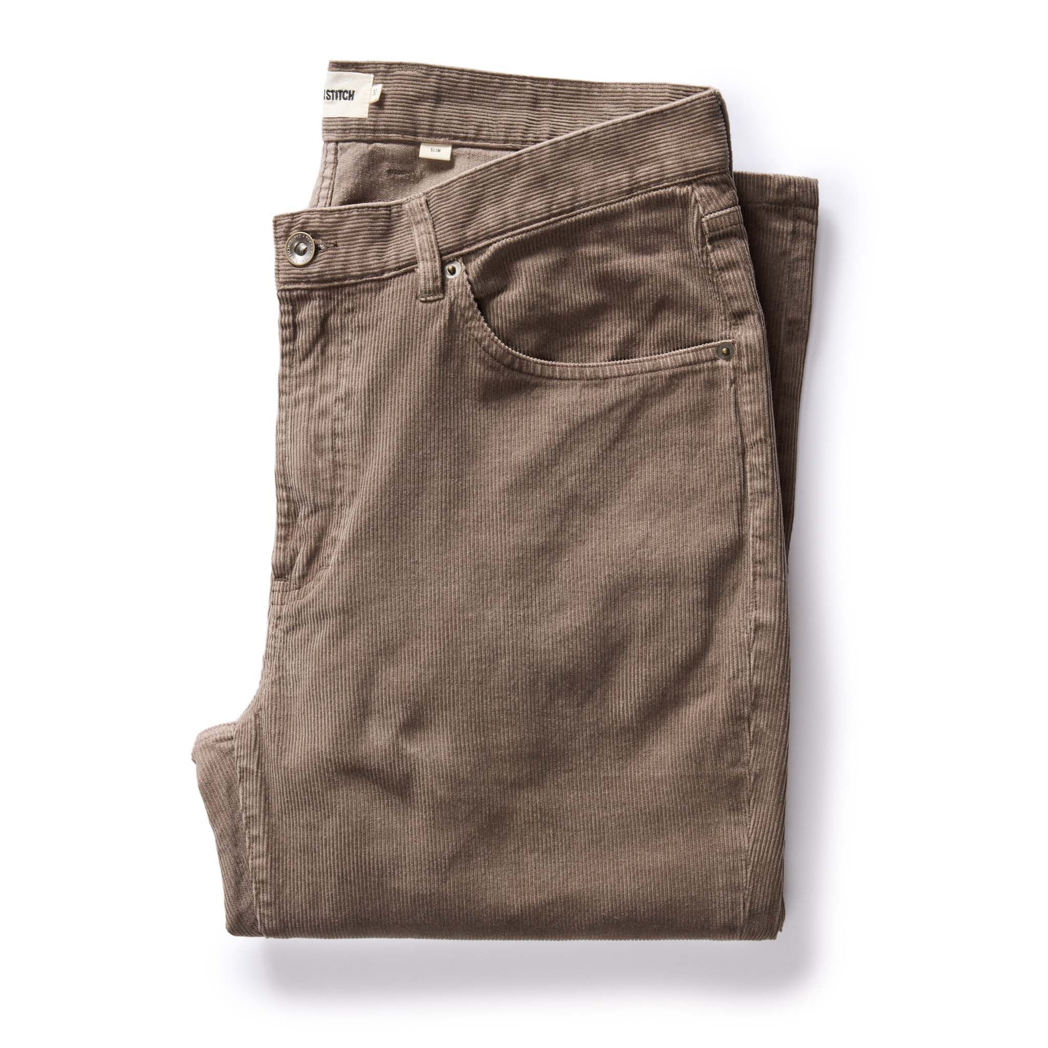 Eoaor Slim All Day Pant in Morel Cord