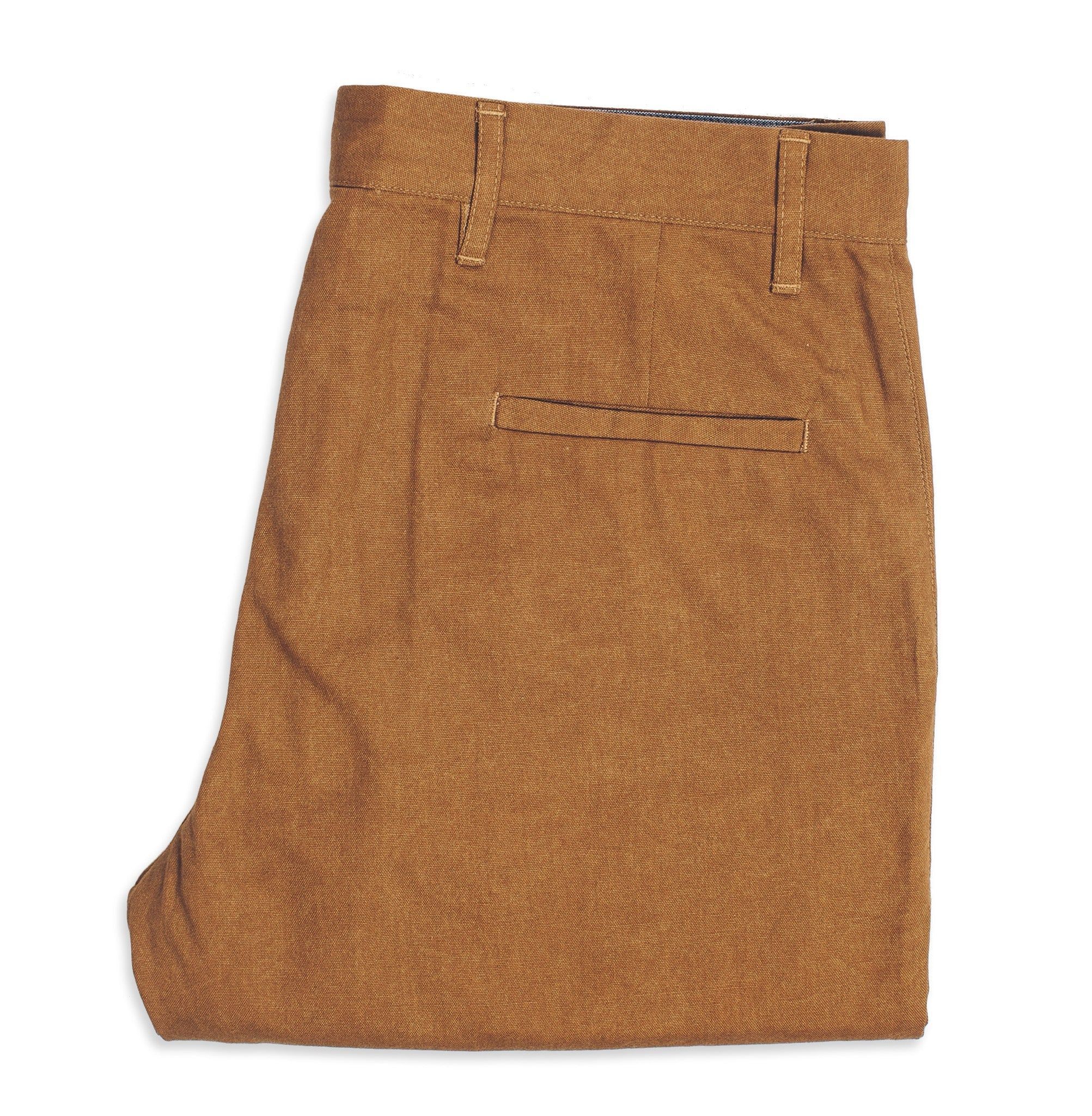 6 Point Pant in Caramel Oxford