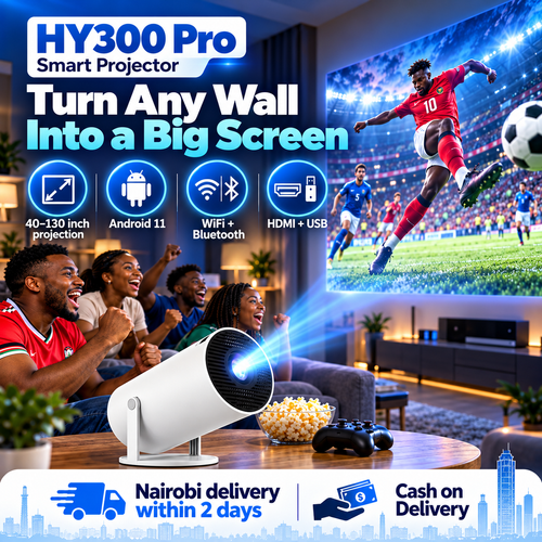 🇰🇪 2026Android TV Projector | No screen required—watch football matches on a white wall.| Cash on Delivery Kenya（Delivery in 2 days in Nairobi）