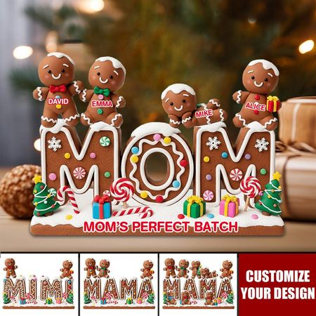 My Perfect Batch Christmas Gift For Mom, Grandma,... - Personalized Grandma Custom Shaped Acrylic Plaque