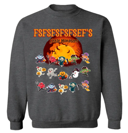 Grandma's Little Monsters - Personalized Custom T Shirt - Halloween Gift for Grandma Nana Mimi Mom, Wife, Grandparent